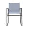 Armen Living Bistro Outdoor Patio Dining Chair in Gray Powder Coated Finish, PK2 LCBICHGR - alternate 4